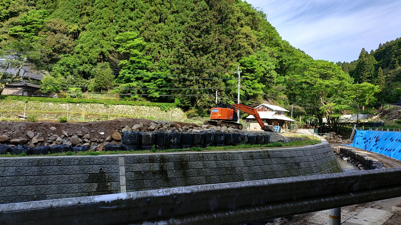 小石原の工事現場