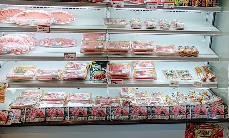 宰府精肉店の金星佐賀豚コーナー