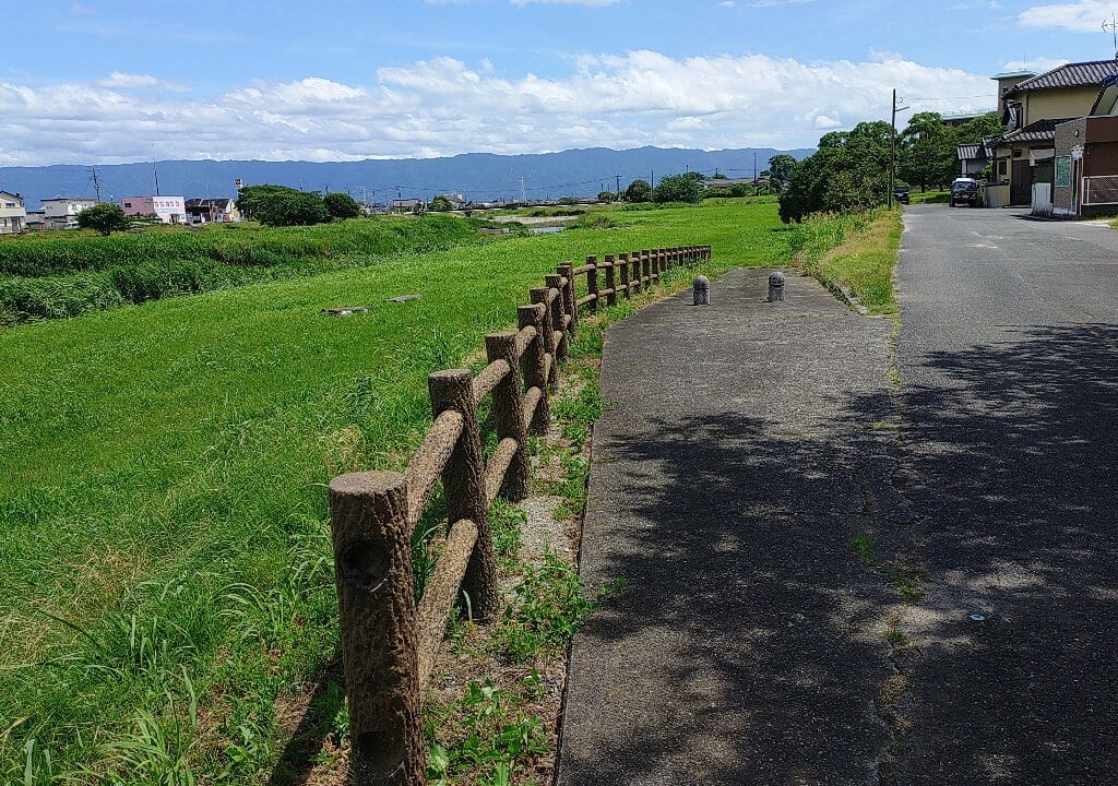 甘木川花火大会の会場