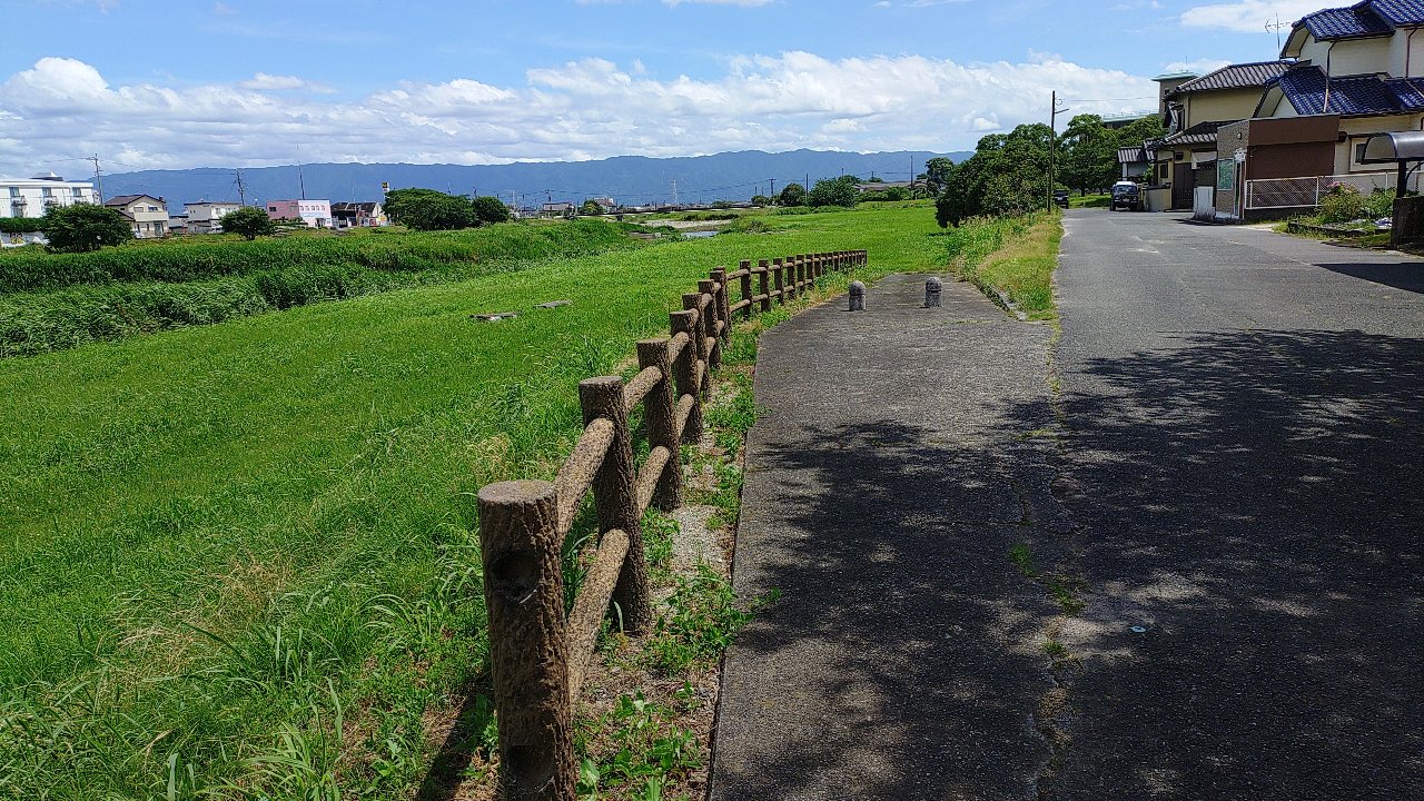 甘木川花火大会の会場