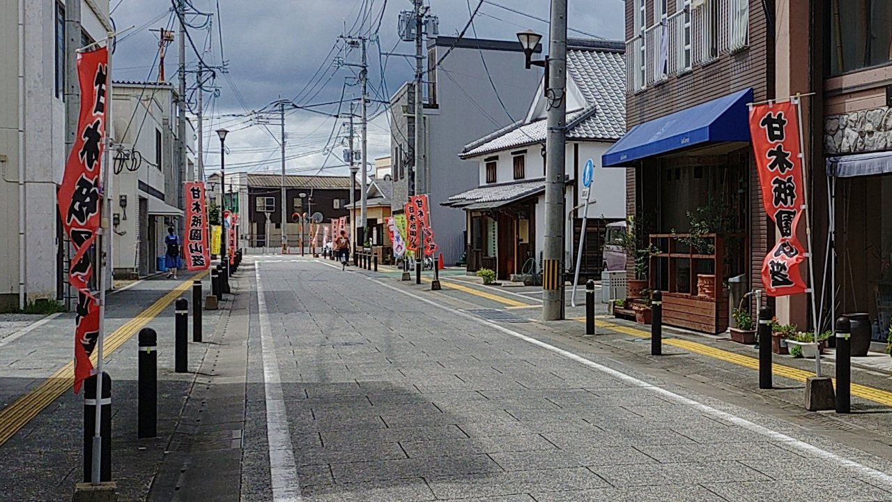 須賀神社付近の町並み