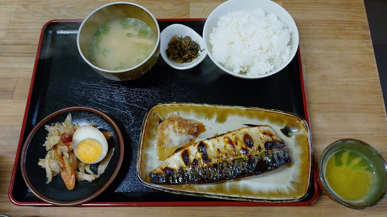 金屋食堂の焼魚定食