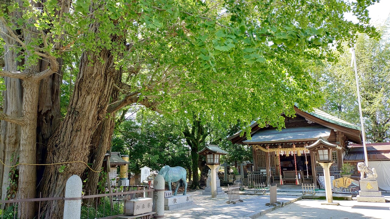 二日市八幡宮の境内