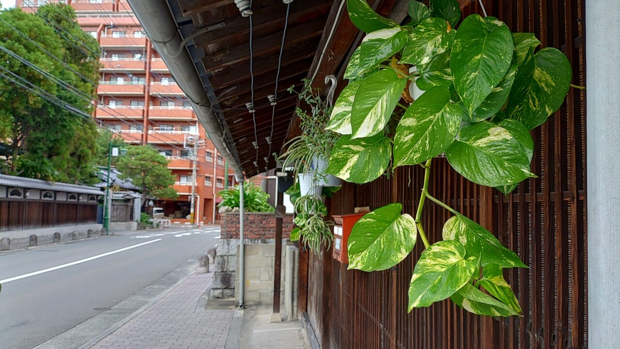 筑紫野市湯町の町並み