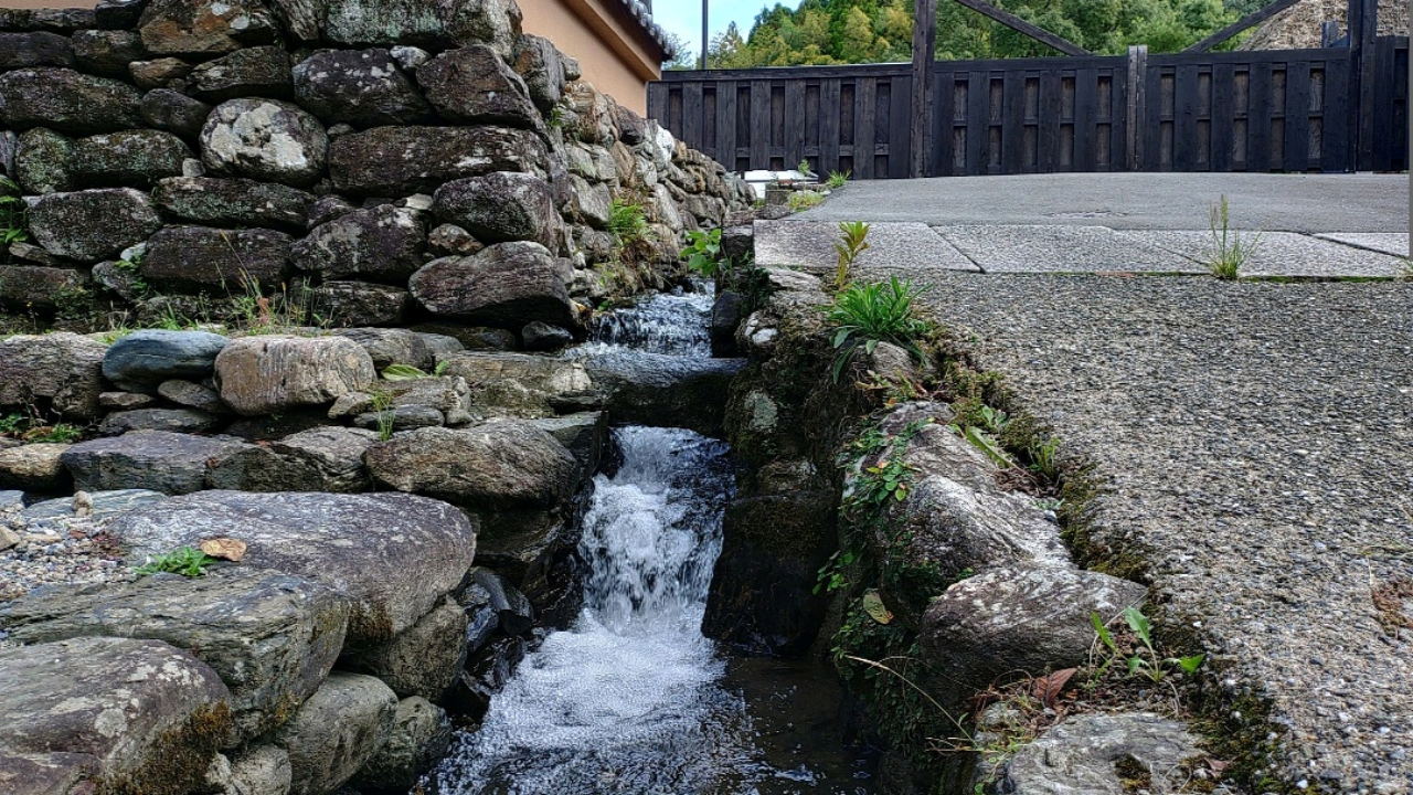 秋月の水路