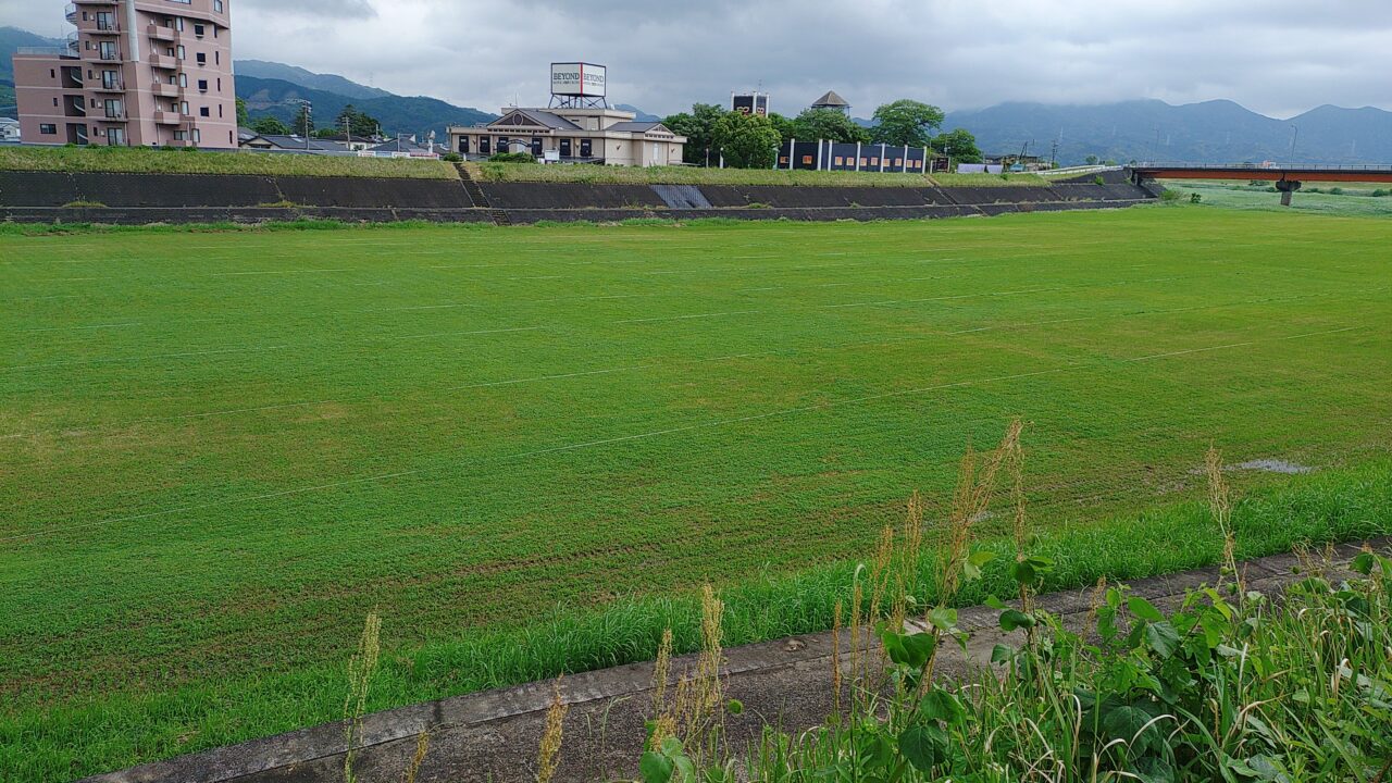 原鶴温泉花火大会の駐車場