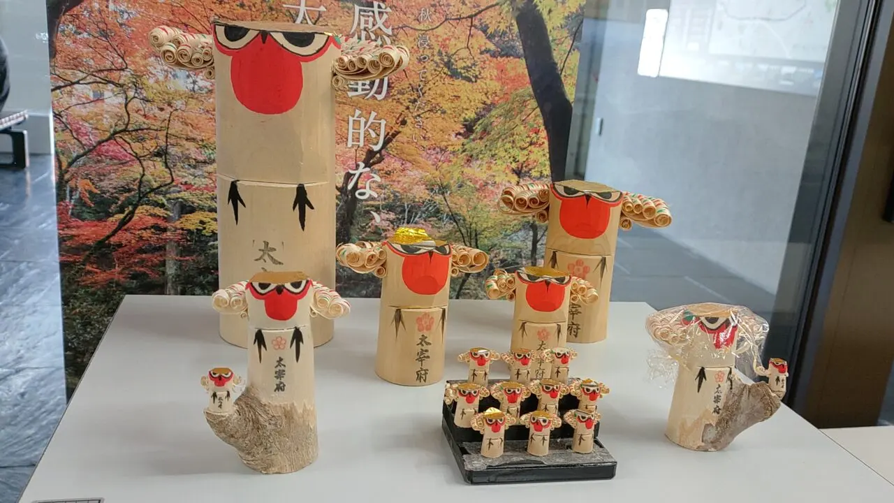 太宰府館に展示されている木うそ