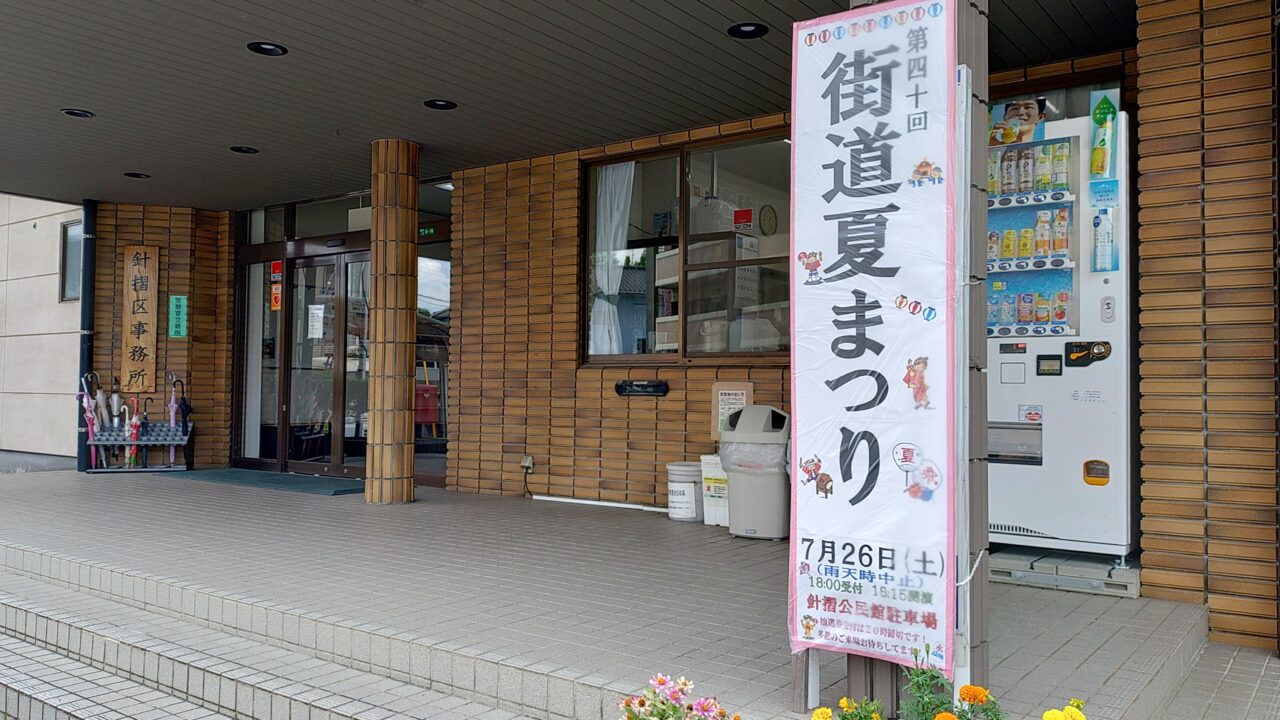 街道夏まつりの看板