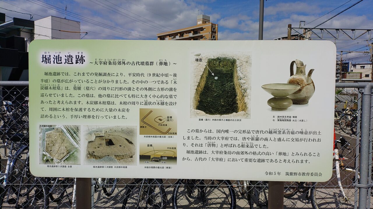 堀池遺跡の案内板