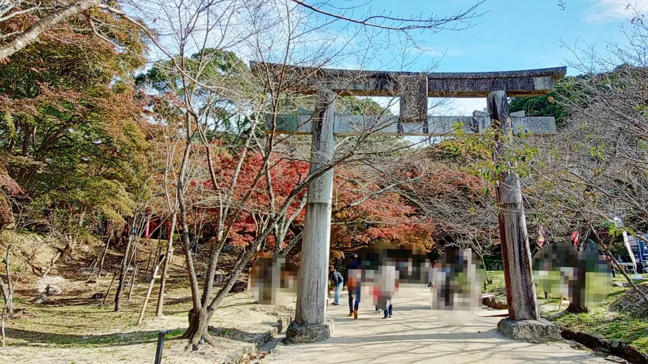 竈門神社の紅葉