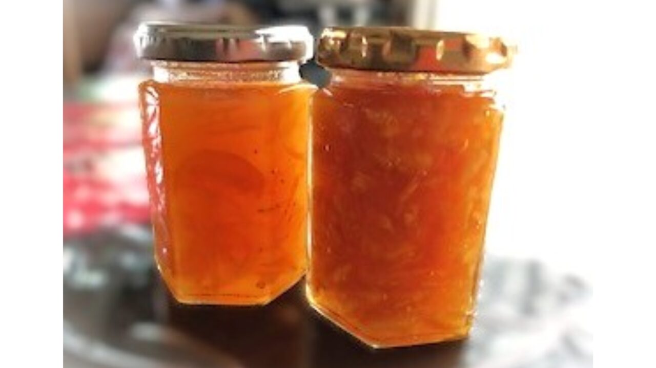 柑橘ジャム作り