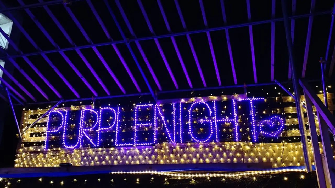 パープルナイトのイルミネーション