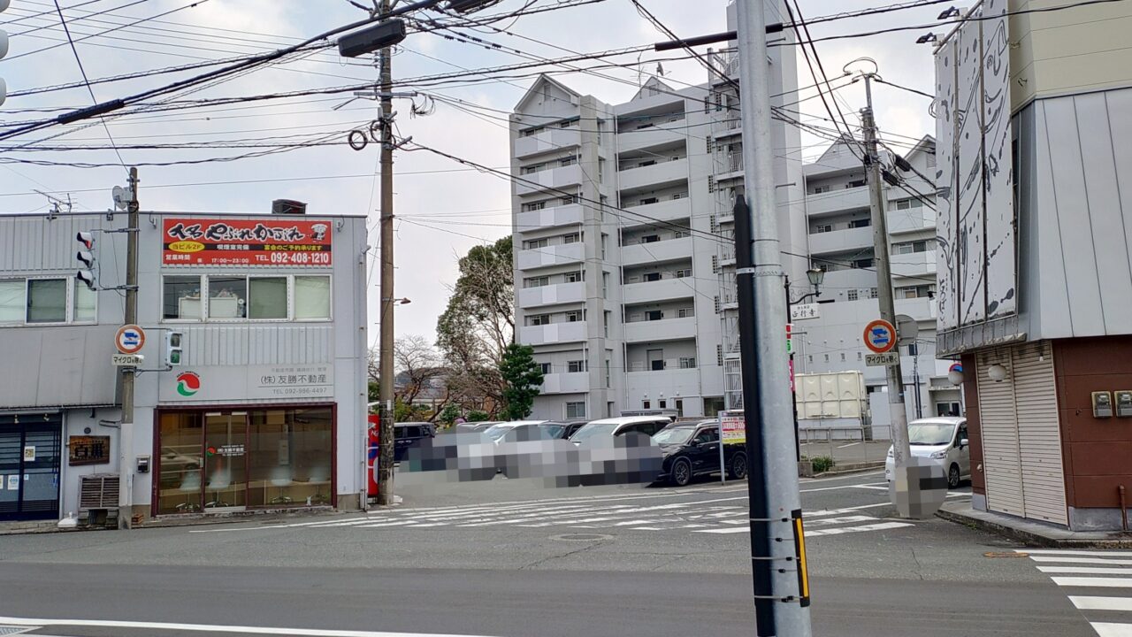 夢野久作が幼少時に住んでいた場所付近