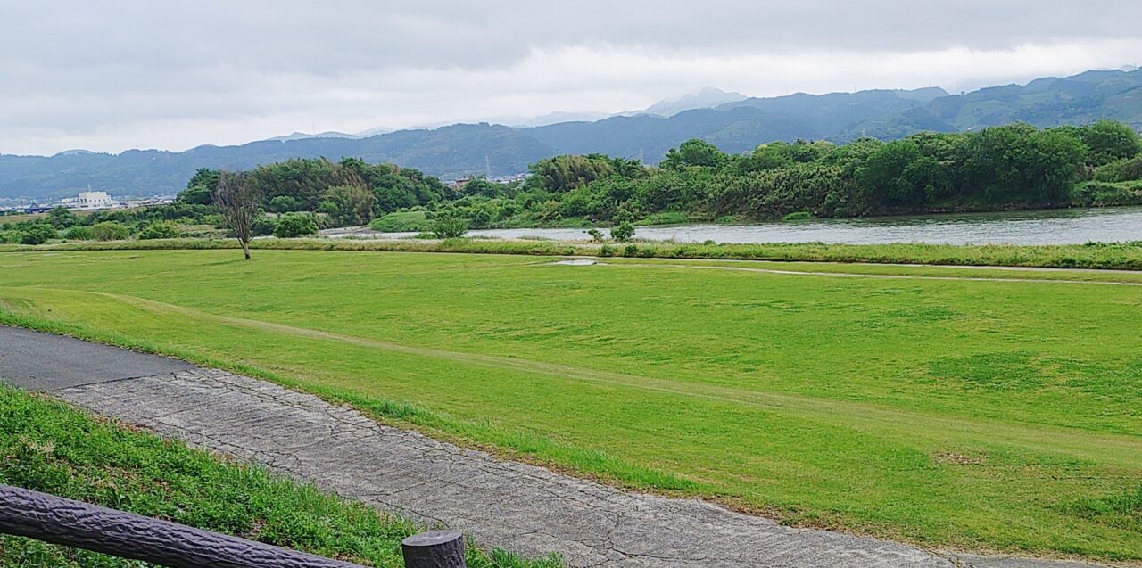 筑後川の河川敷