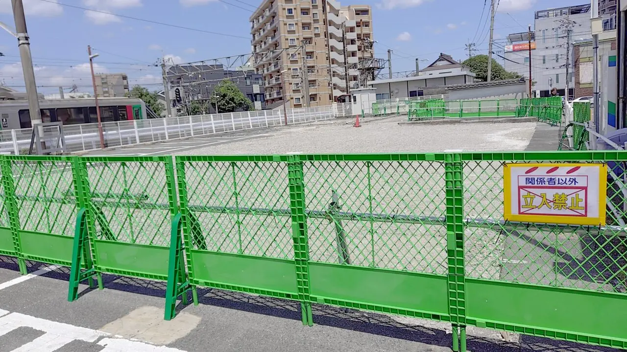 JR二日市駅横の駐車場跡