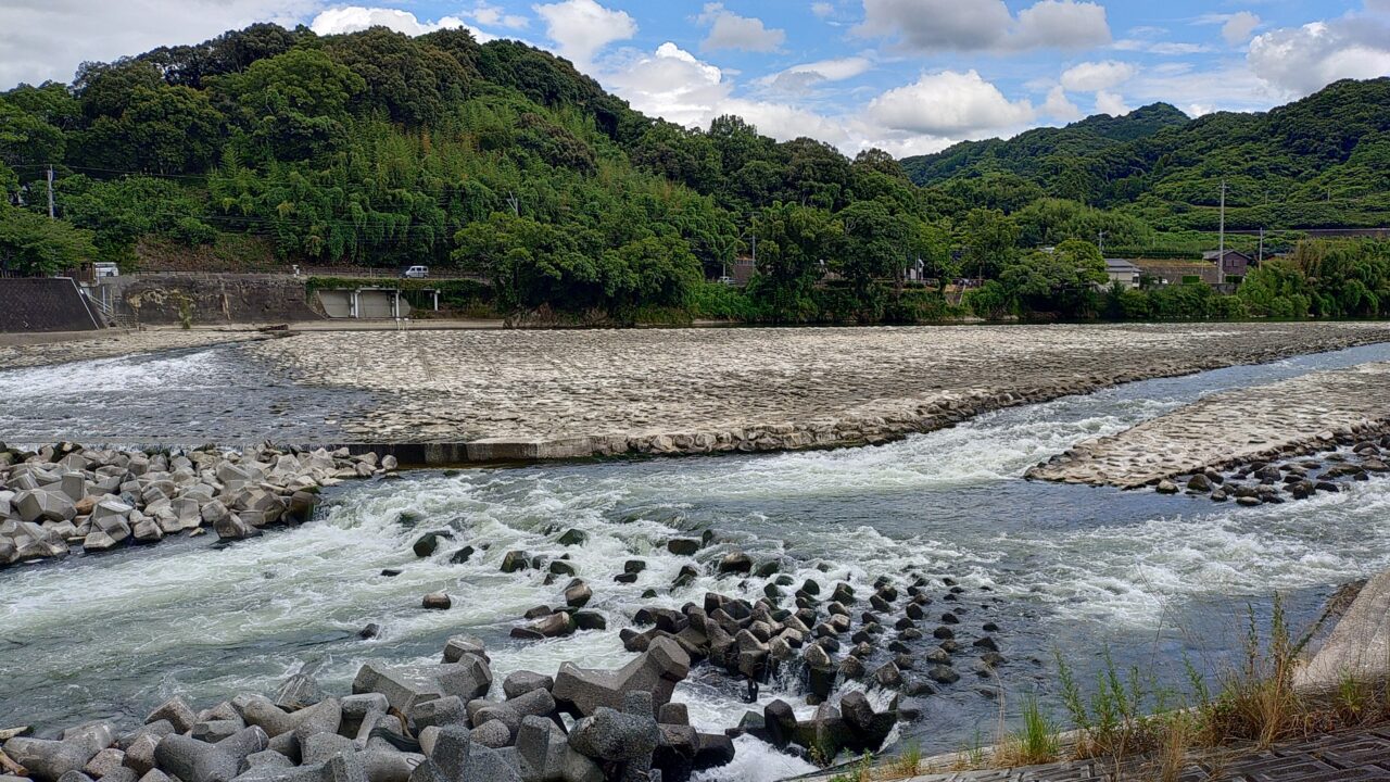 筑後川の山田堰