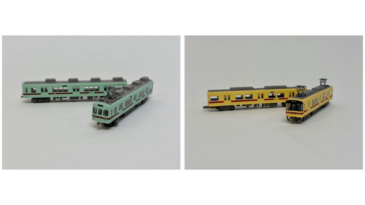 西日本鉄道7050形と西日本鉄道600形のNゲージ鉄道模型
