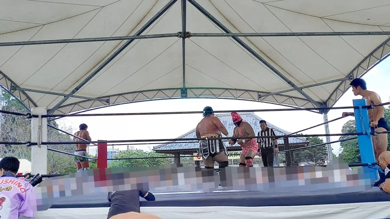令和7年の観月会でのプロレス大会