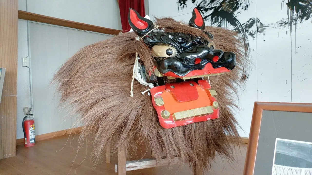 美奈宜神社の獅子舞